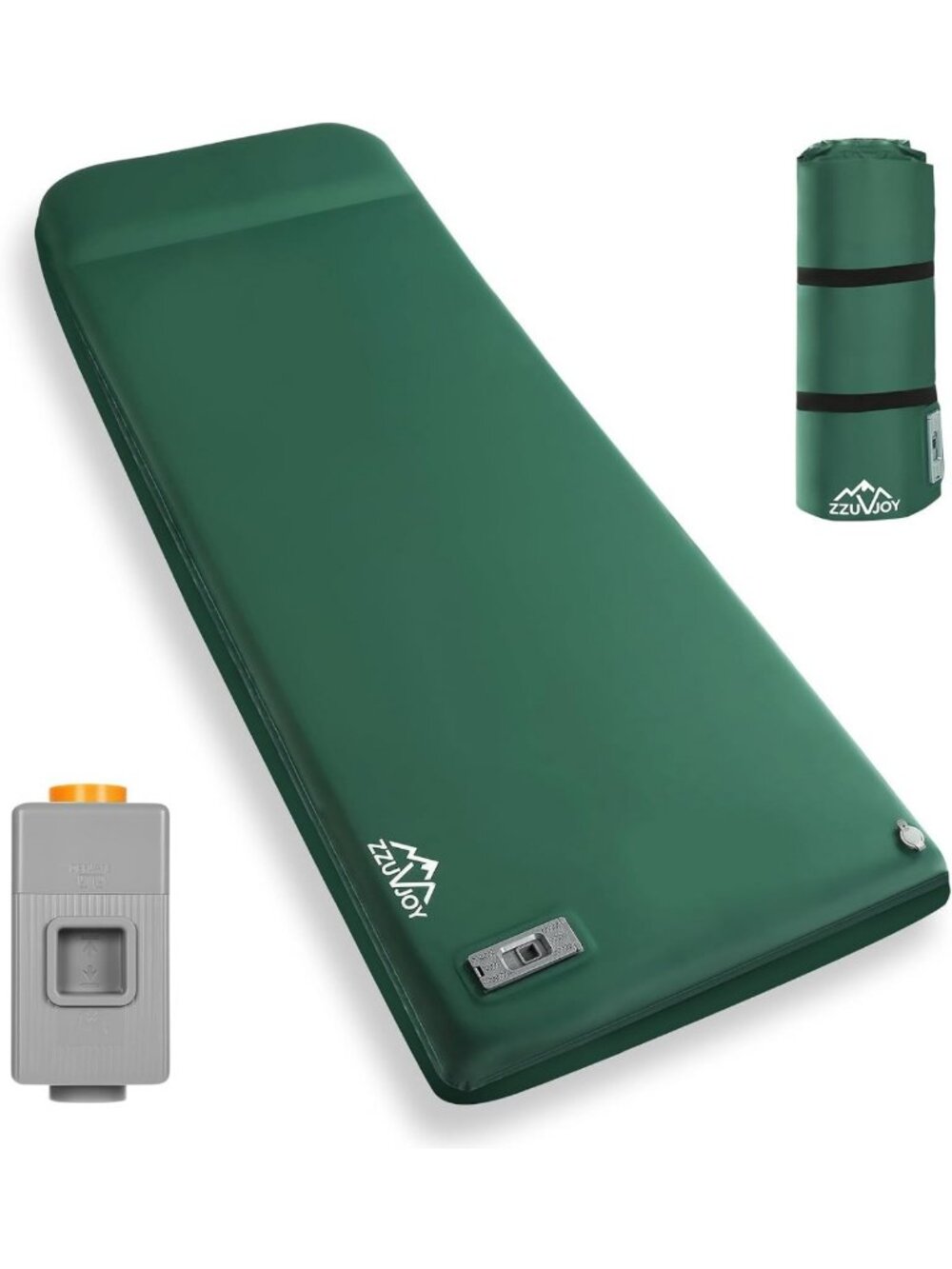 Ultra-Thick 3.15” Memory Foam Sleeping Pad with Electric Pump & Pillow for